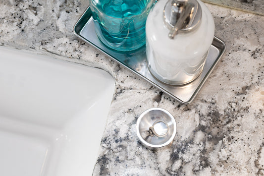 Solid aluminum 2 inch ring dish with smooth edge