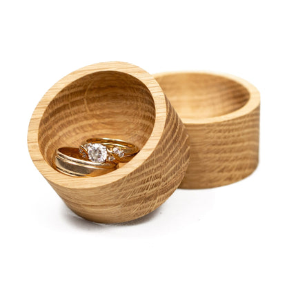 KAC Oak Ring Dish Jewelry Holder