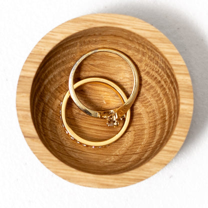 KAC Oak Ring Dish Jewelry Holder