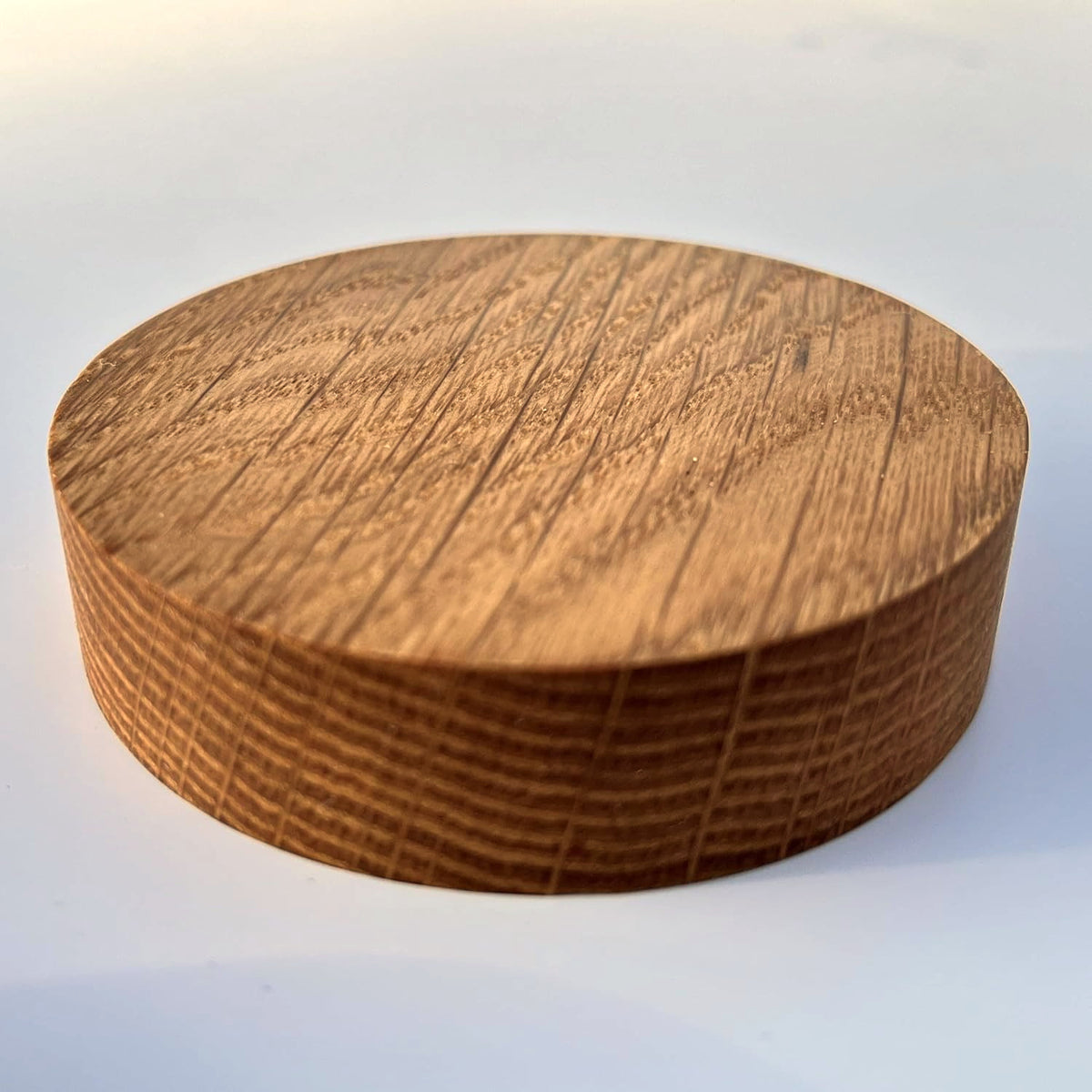 Solid oak 3 inch round ring tray